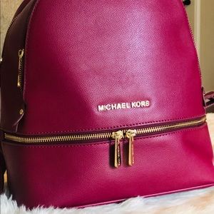 ON HOLD!!!!! Fall/winter vibes MK leather backpack